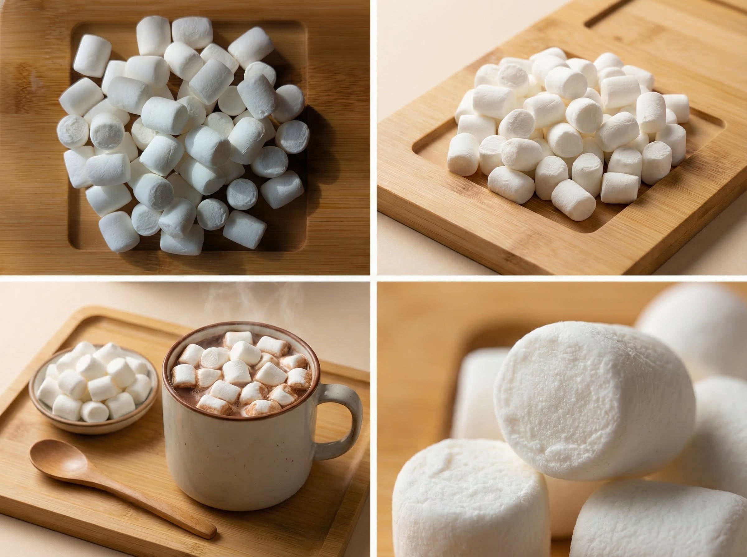 Masmelo deshidratado - nubes crujientes de dulzura para chocolate caliente