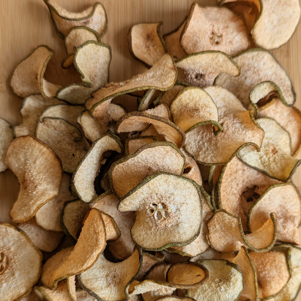 Pera deshidratada natural - snack saludable sin azúcar
