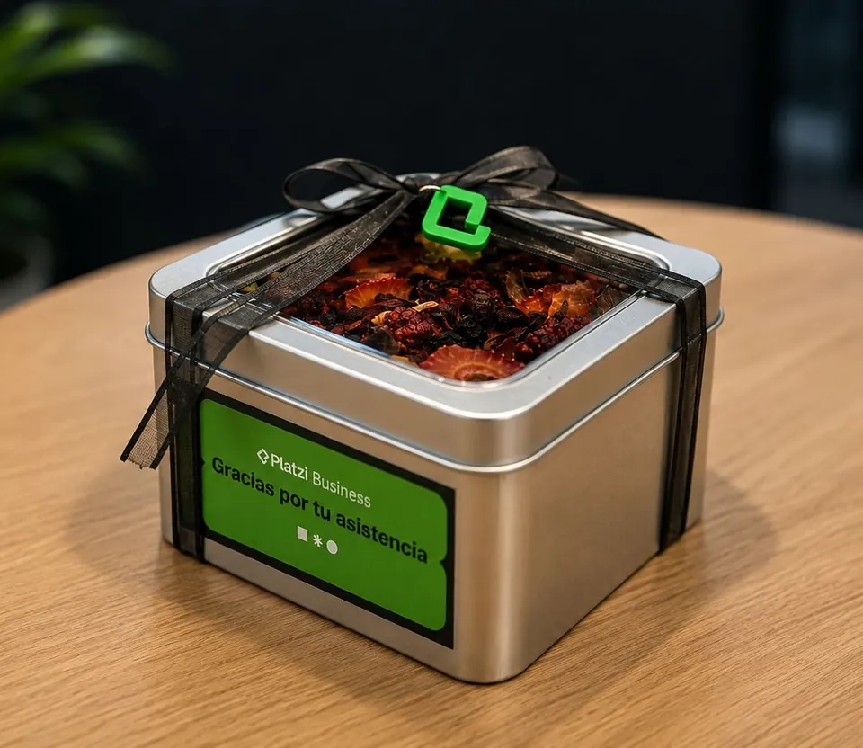 Cajita personalizada para Platzi Business